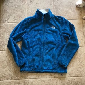 North face furry zip up